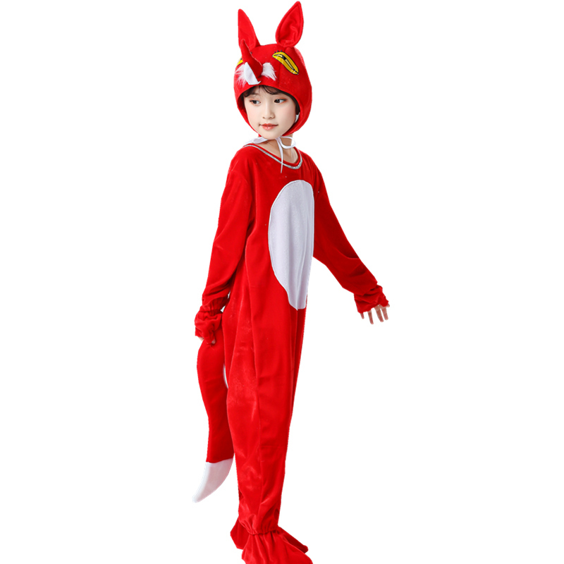 Children's Fox Costume, Children's Animal Costume, Little Fox Performance Costume, Fox Pretending to Be a Tiger Drama Speech Costume