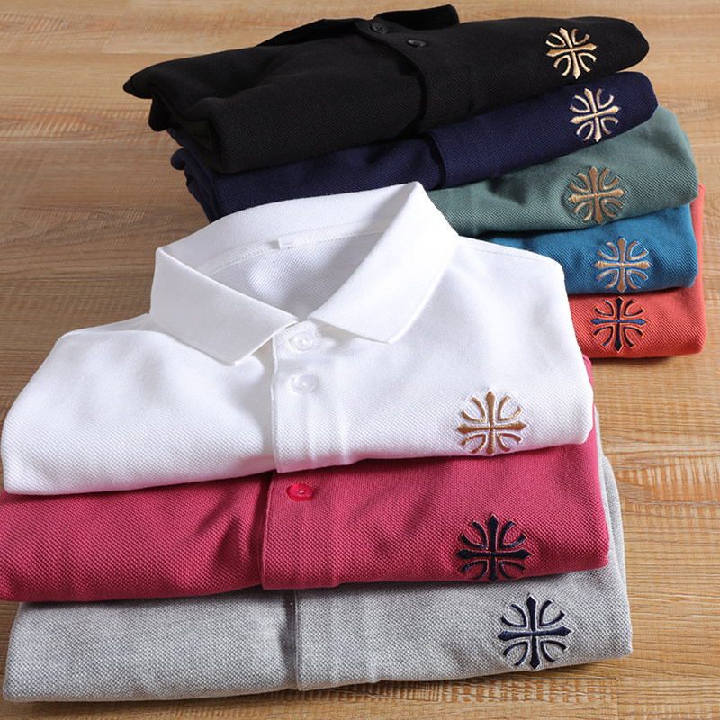 Hands Three delicately shuffled men's clothing Business Leisure swarm with a long sleeve T-shirt POLO Shirts Polo 3485
