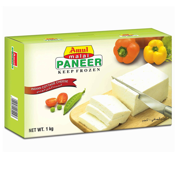 Amul Malai Frozen Paneer 1kg Indian Frozen Cheese Shipped from Other Provinces  Sf