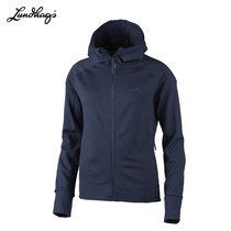 Lundhags Longha Autumn Winter Outdoor Men and Women Merino Cardigan Hooded Thermal Underwear base shirt Top