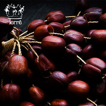 Terre extra large fruit rattle seedshaker healing rhythm handbell string bell imported African music