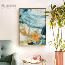 Nordic light luxury style hand-painted oil painting living room sofa triple hanging painting bedroom porch corridor decoration painting greatly customized