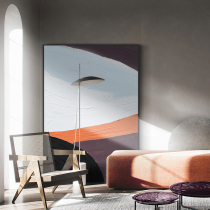 T yaniao porch hanging painting vertical color block light luxury abstract oil painting Three-Dimensional Original Wabby very simple style hanging painting