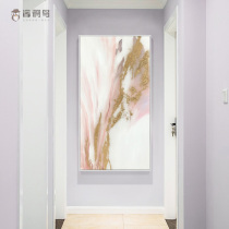 Simple Porch restaurant decoration painting living room abstract murals pure hand-painted oil painting horizontal version light luxury hanging painting vertical version