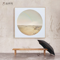 Living room decoration painting modern simple dining room study murals Nordic style bedroom oil painting square porch hanging painting