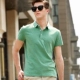 Mr. Cotton Men Mùa thu Mới Đàn ông Cotton Áo sơ mi ngắn tay Polo Màu sắc rắn Áo thun thường xuyên Áo thun nam áo polo sói