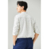 Áo sơ mi sọc cotton nam mùa thu mới thả nhỏ thả vai sợi nửa cửa 襟 Cổ áo đứng dài tay áo thủy triều - Áo sơ mi kẻ caro Áo
