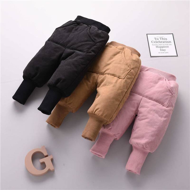 Men and women baby velvet pants children hairclip cotton pants baby Haren pants big pp pants autumn and winter thick warm men and women