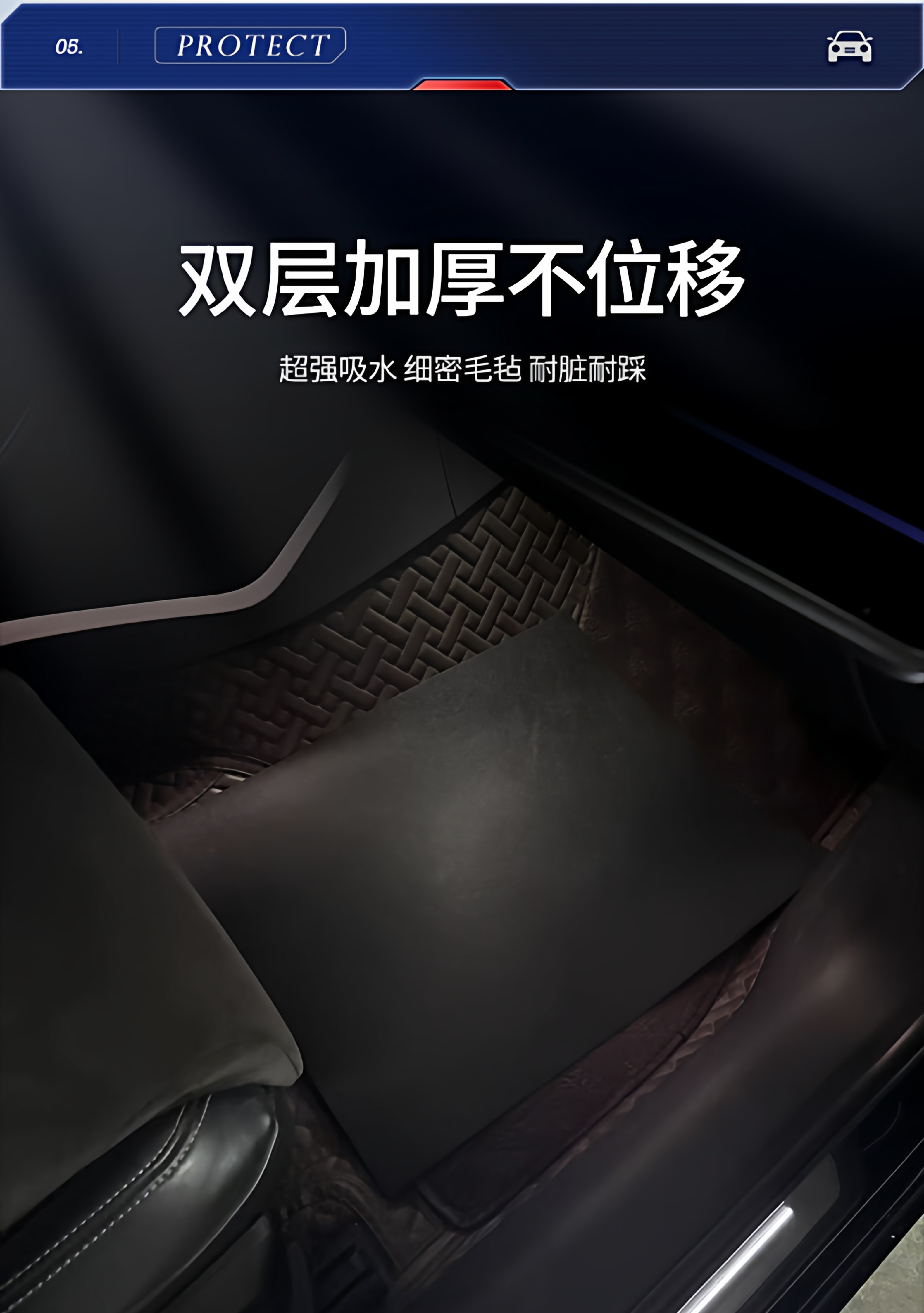 Disposable Car Floor Mats, No Need to Wash, Universal, Dirt-Resistant, Water-Absorbent, Dust-Proof, Anti-Fouling, Anti-Mud Felt Floor Mats for Rainy and Snowy Days