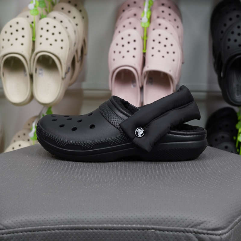 Crocs Classic Unisex Shoes for Men and Women, Winter Warm and Fluffy Cotton Clog 211979 211980