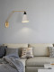 Swing Arm Art American-Style Wall Lamp for Guesthouses, Villas, Kitchens, Dining Rooms, Long-Arm Brass Living Room Wall Lamp, Bedroom 2026 New Model