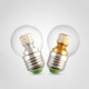 Full Spectrum Led Transparent Milky White Light Bulb E14 Large Screw Base E27 Round Bulb Creative Energy-Saving Lamp Household Light Bulb