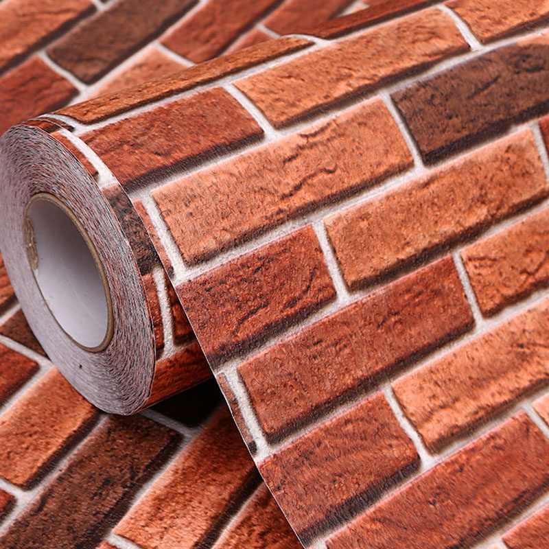 3D thickened waterproof and moisture-proof wallpaper self-adhesive brick pattern PVC color film family hotel hotel renovation sticker
