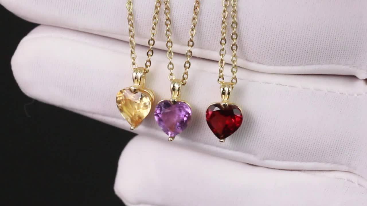 GMN41 RINNTIN 18 Inches 925 Sterling Silver Chain Heart Shape