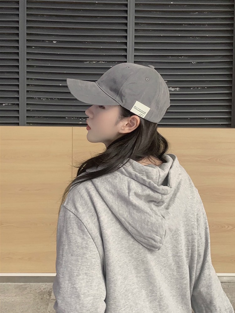 Korean Version Hat Children Autumn Winter 100 Hitch Lovers Dome Baseball Cap on Face Little Japanese Casual Fashion Bend and Duck Tongue Cap