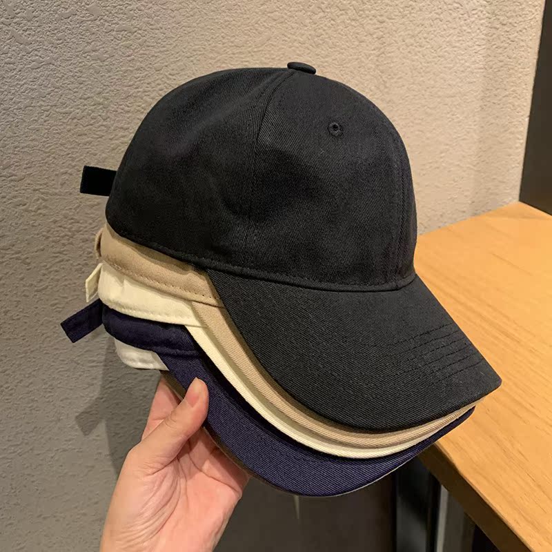 Duck Tongue Cap Woman Autumn Winter Style 2021 Han Edition 100 Hitch Fashion Black Baseball Cap Men's Soft Top Couple Sun Hat Tide