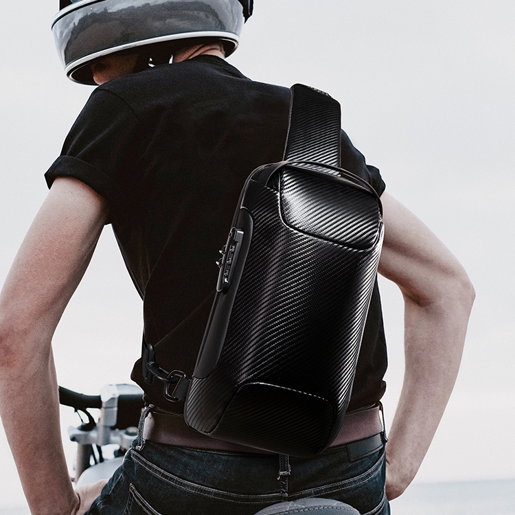 Bansong Sports Car Chest Bag Men's Bag Personality Single Shoulder Bag Sports Purse Casual Multifunction Small Bag Skew Satchel Bag