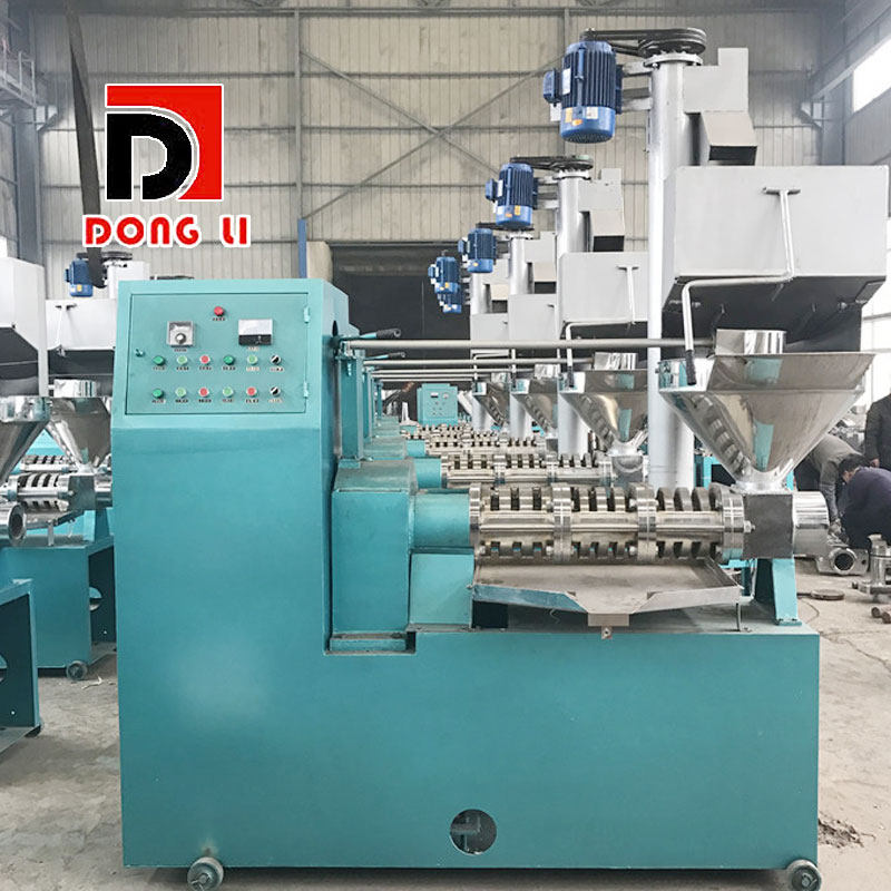 Peanut sesame mobile high oil yield processing equipment fully automatic large commercial household oil mill screw oil press