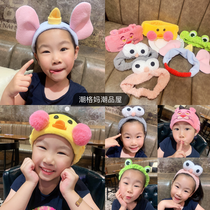 Export baby hair band South Korea flying elephant cute headdress Female baby Children big eyes wash face parent-child strap