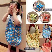 2018 day single tide brand bread Anpanman folding storage bag Portable shopping bag Eco-friendly bag Tote bag Mommy bag