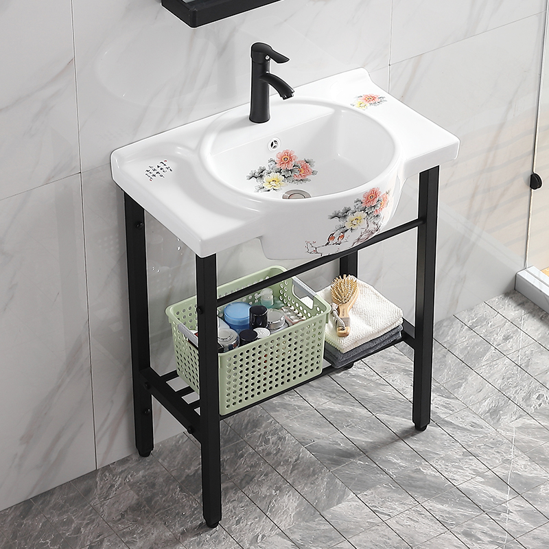 Flood basin One Ceramic Balcony Balcony Balcony Balcony Basin Simple Stainless Steel Steel Basin