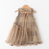 (Clearance does not return) girl dress vest dress autumn and winter dress foreign-quality childrens princess skirt