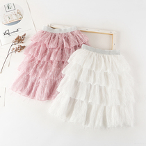 (Clearance does not return) girls skirt summer Princess Western skirt chiffon skirt chiffon skirt
