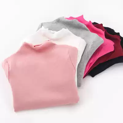 (Clearance does not return) girls base shirt Spring and Autumn long sleeve children's set Baby Cotton Wood ear top shirt T-shirt