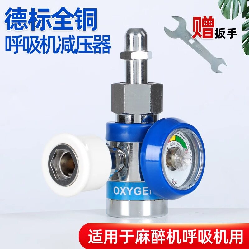 呼吸机专用氧气表减压器氧气瓶减压阀流量表国标德标英标插口精细