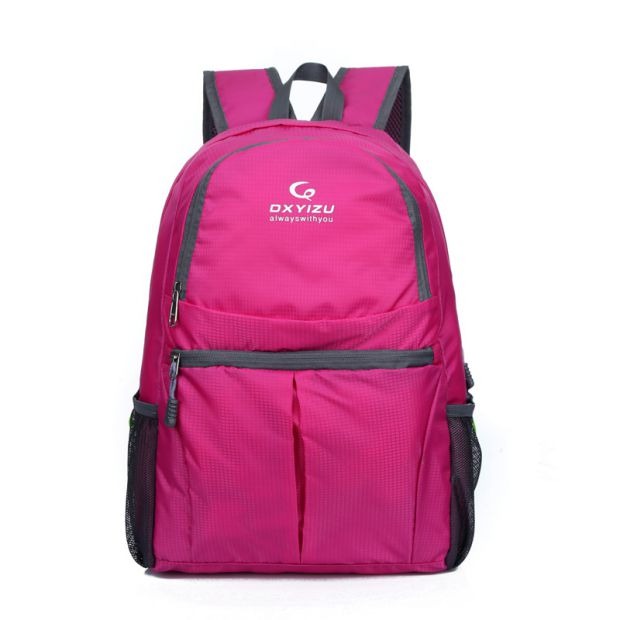 Mới du lịch ba lô đi bộ đường dài ngoài trời nylon chống thấm túi giải trí siêu mỏng vai thể thao túi nam và nữ gấp phiên bản Hàn Quốc balo cho bé gái tiểu học