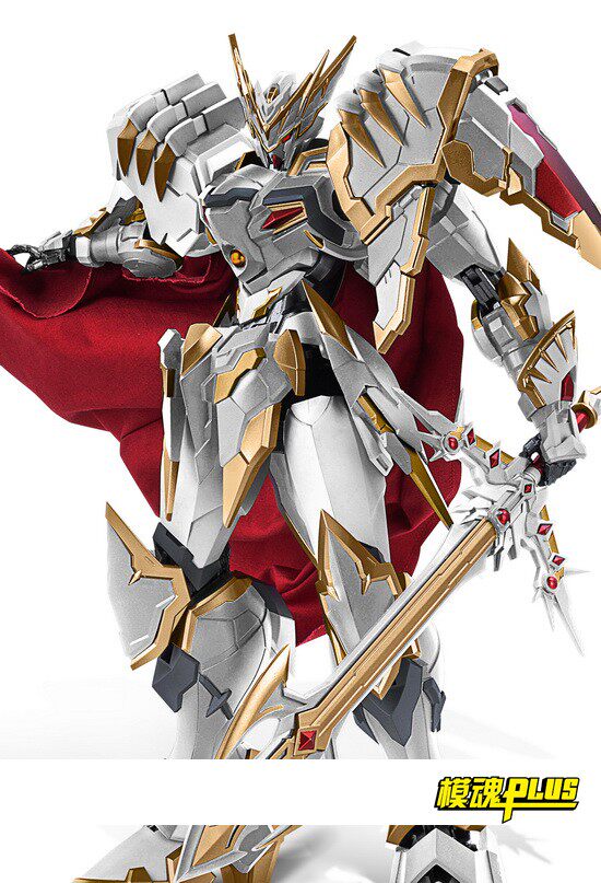 Exotic model playing with a human demon and a white sword, Wang Long Shenamu white-edged imperial alloy finished product