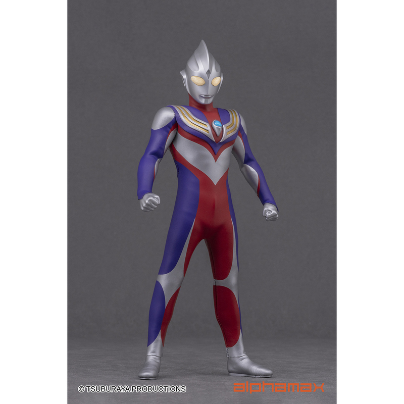 In Stock  Alphamax Japanese Version Ultraman Tiga Composite Type 2.0 with Light-Up Cloth Figure
