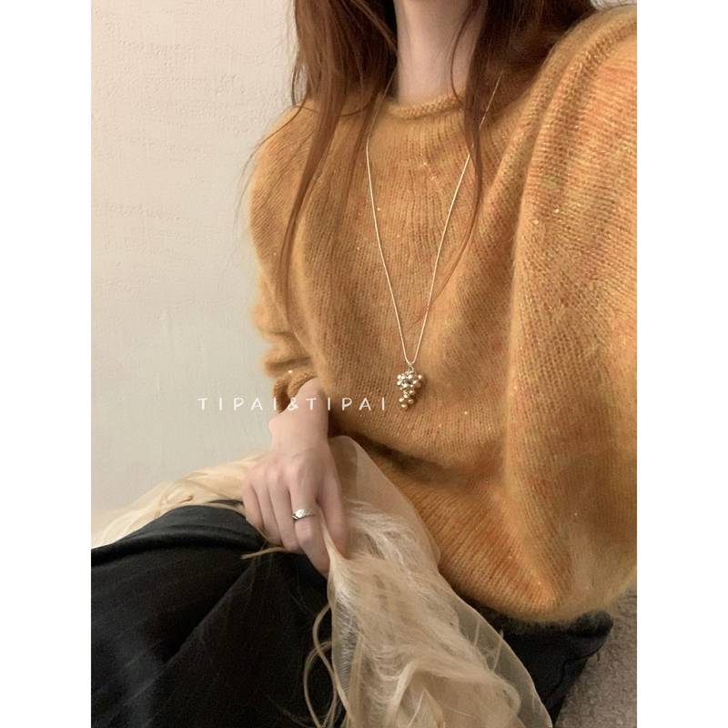 Tipai - Stylish Rolled-Collar Colorful Brushed Pullover Knitted Sweater (Contains 90% Sheep Wool) 673Gs Tipai - Stylish Rolled-Collar Colorful Brushed Pullover Knitted Sweater (Contains 90% Sheep Wool) 673Gs