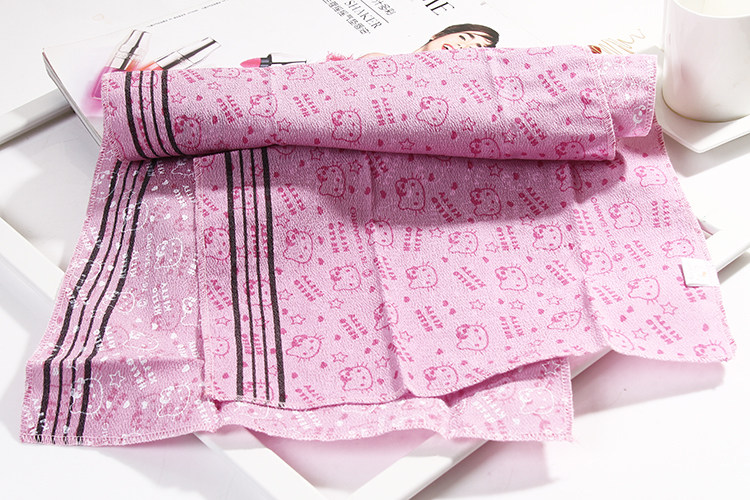 Korean-style long rub towel with long grey towel and bath towel with back-strip worn towel clean