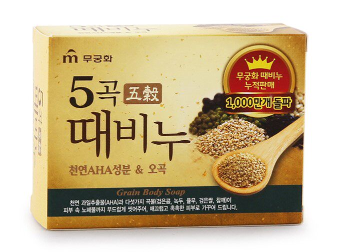 South Korean natural materials 5 valley to soap bath soap and soap 100 grams of skin care