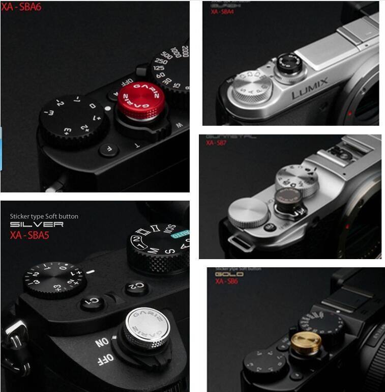 Gariz Shutter button brass paste Leica Q A7RII A7S XT1 RX100M4 G1X
