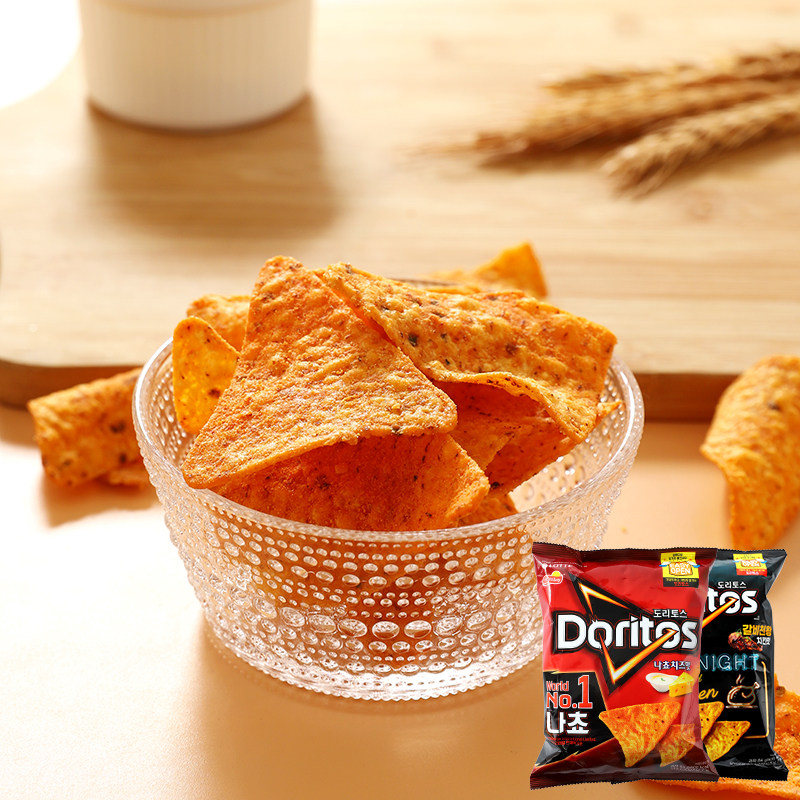 South Korea Imports LOTTE Lotte Multiforce Doge Cheese Grilled Chicken Taste Corn Flakes CRISP PUFFED CASUAL SNACK 84g