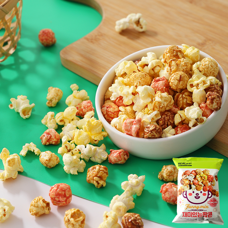 South Korea Import Friendly Strawberry Chocolate Taste Mixed Popcorn Chasing a Snack Snack Casual Puffed Zero Food