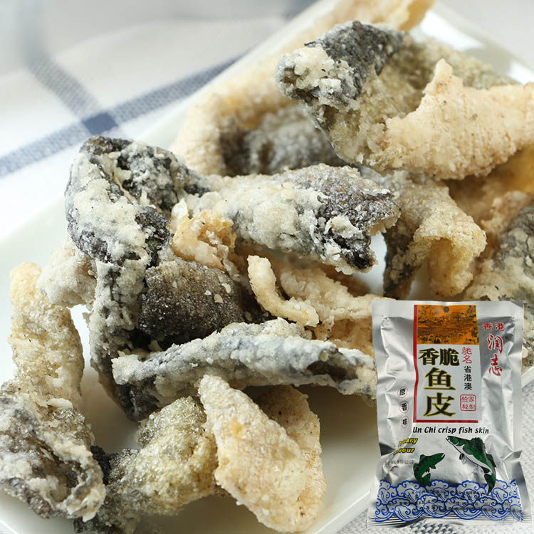 Hong Kong moisturizing and crisp fish skin crisp and crisp zero food quick food hot pot food ingredients base stock original flavor spicy notes 110g