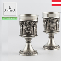 ARTINA Austrian imported tin handmade goblet set European retro court noble wine glass