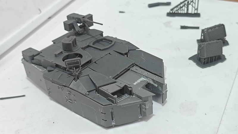 1/35 Leopard 2A7Hu Modification Parts Hungarian Leopard 2 Modification Parts 3D Printing Real Vehicle Photo Verification Compatible with Border Leopard 2A7V