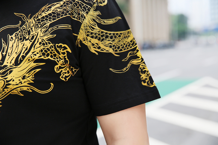 Mùa hè kích thước lớn nam ngắn tay t-shirt phù hợp với lòng từ bi của nam giới nửa tay lỏng cộng với phân bón XL chất béo chất béo 佬 t 桖 quần áo nam big size