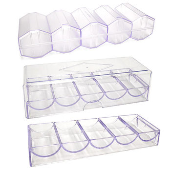 Chip box texas hold'em transparent chip stand
