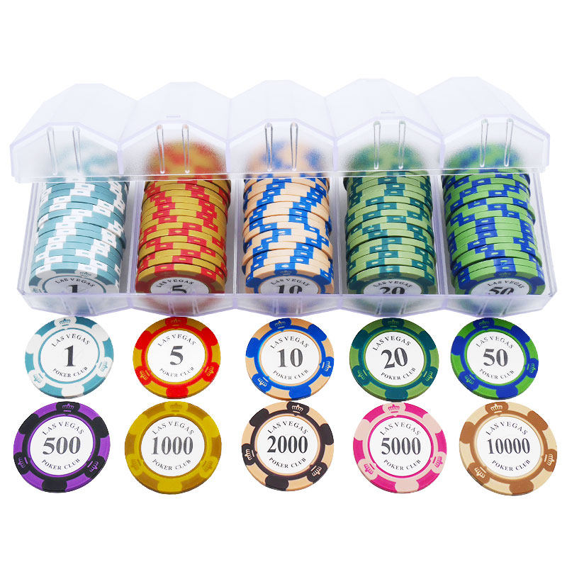 Plastic Chips Box Texas Poker Wheat Ear Chip Cards High-end Chess Room Mahjong Room Special Bagle Mahjong