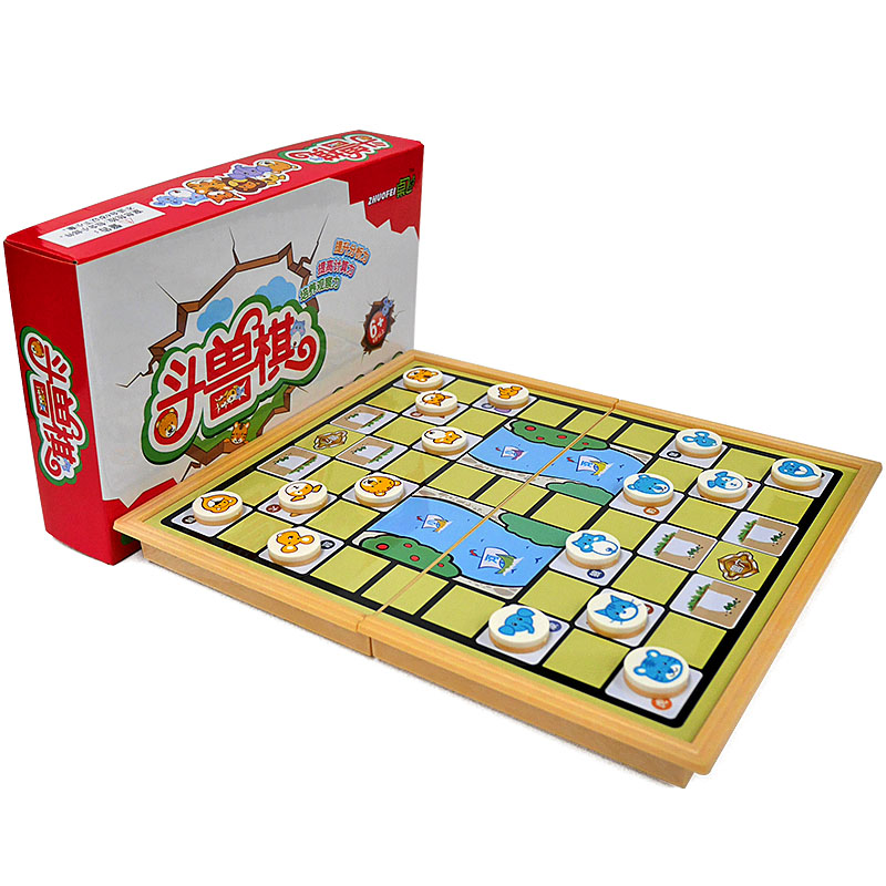 UB AIA Fighting Chess Children Elementary School Children Big Numbers Cartoon Puzzle Game Animals Chess with magnetic success can be folded