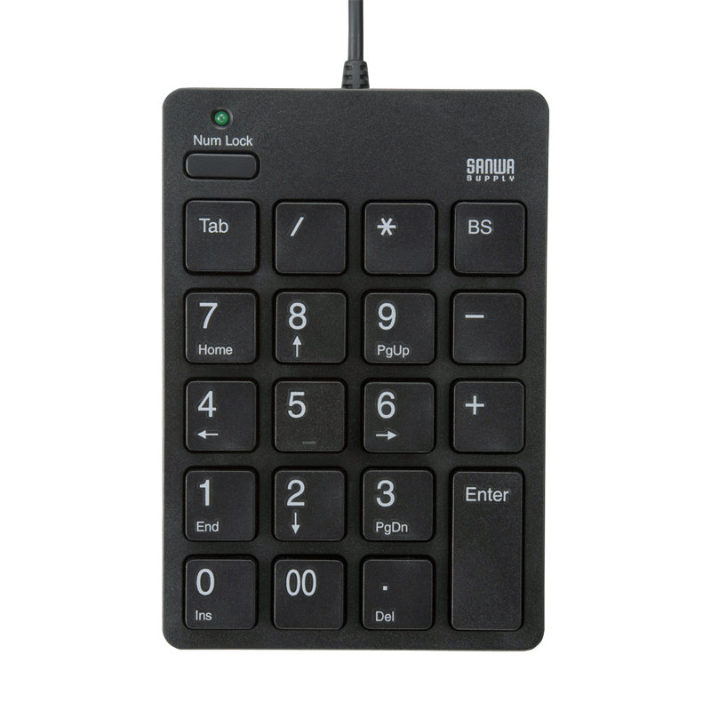 Japan SANWA Mountain Industry Digital Keyboard Computer Foreign to Small Keyboard USB Cable Keyboard Mini Keyboard