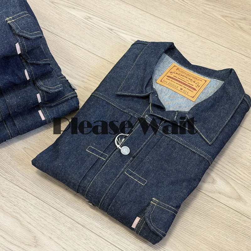 Warehouse Dsb 2000Xx 1946Model Pink Flag Dead Stock Blue Denim Jacket