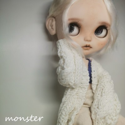 taobao agent Blythe Knitted doll, long sweater, cardigan, coat