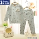 Quần cotton trẻ em nữ nhiệt 瑁 爱 衣 Bộ đồ lót mùa thu dày quần áo trẻ em bộ nỉ bông cho bé