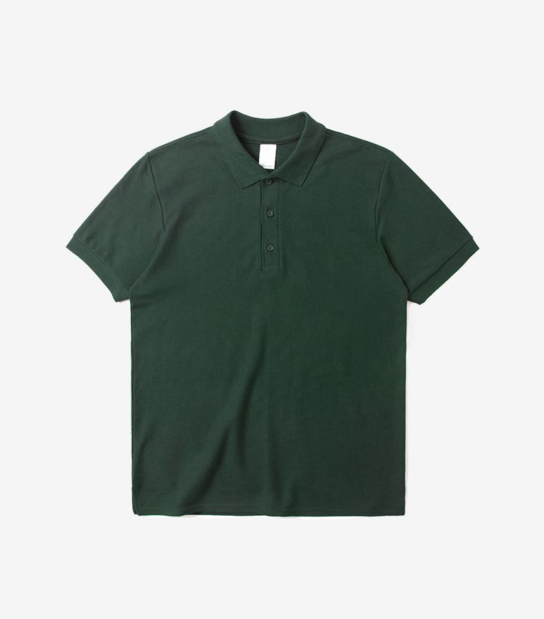 Đen hồng trắng xám polo áo sơ mi màu rắn trống ngắn tay áo polo nam t-shirt ve áo kích thước lớn bông thủy triều